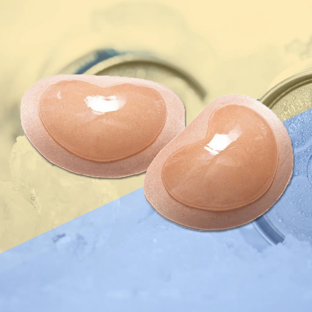 Одна пара без бретелек самоклеющийся бюстгальтер с фиксацией силиконовые