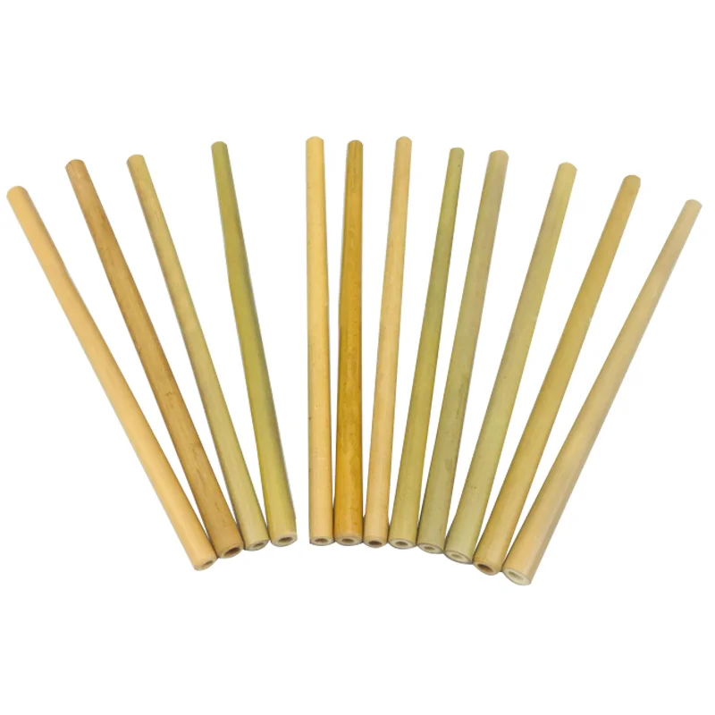 Многоразовая бамбуковая соломенная деревянная трубочка трубочки для питья