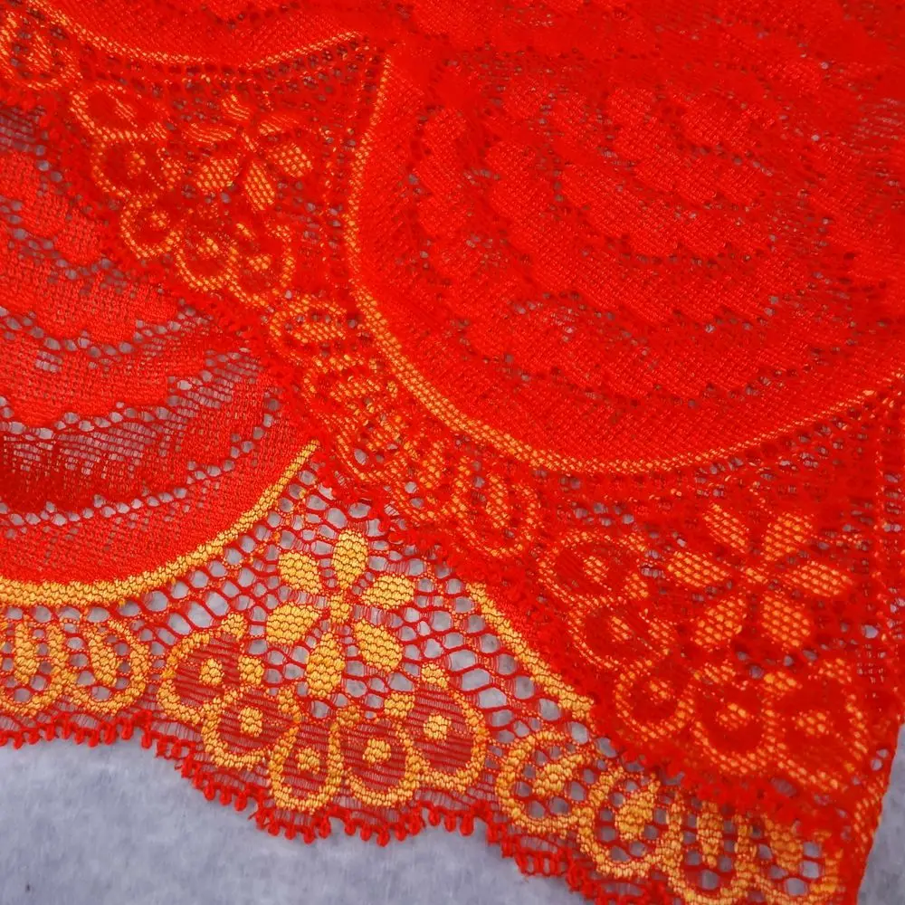 #38 кружево шириной 21 см 2 ярдов/партия эластичная кружевная отделка по краям