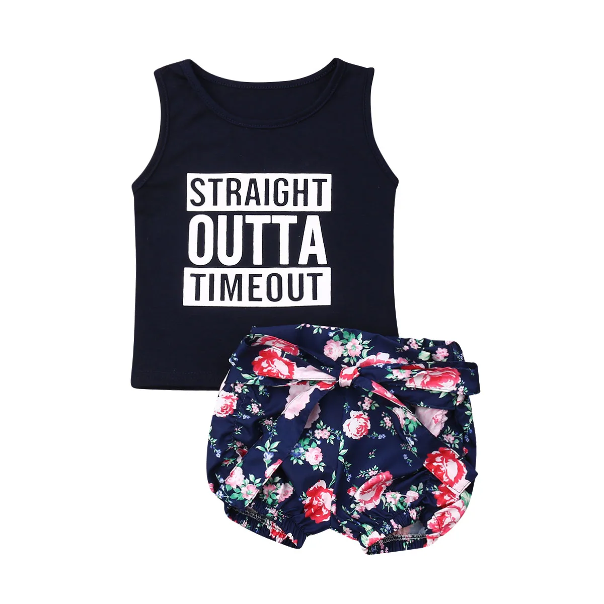 

Эксклюзивная Одежда для девочек 2019, милая безрукавка для малышей из искусственной кожи + шорты с цветочным бантом, одежда из 2 предметов