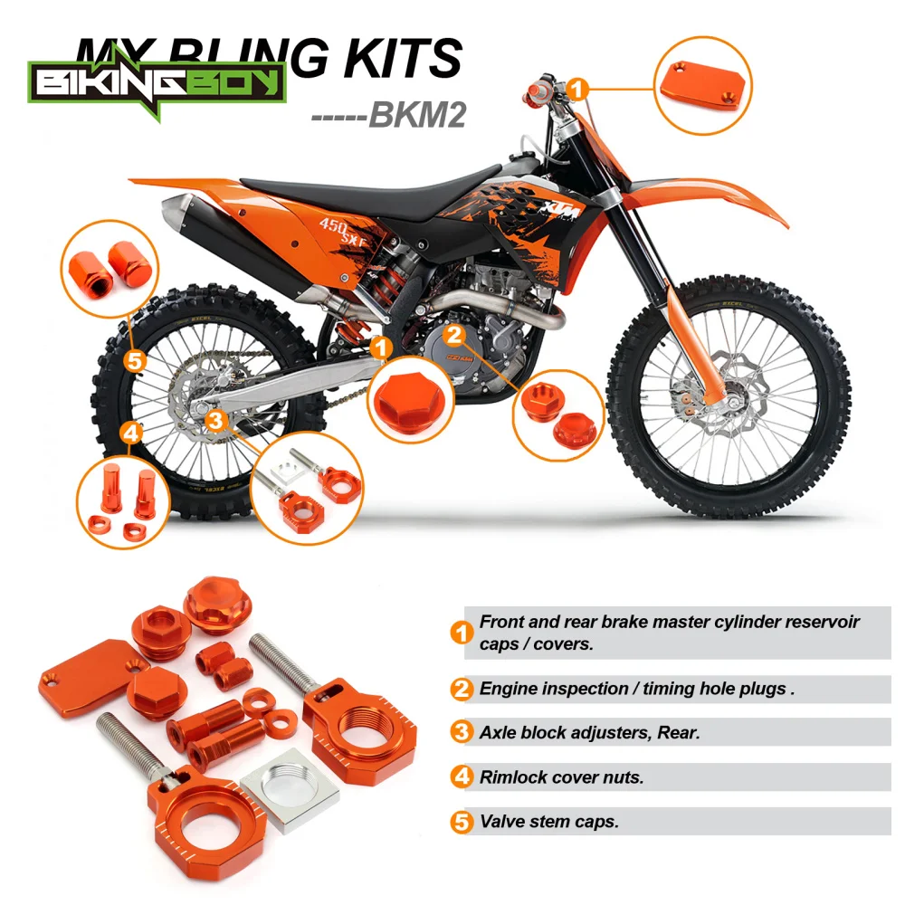 BIKINGBOY Bling Наборы для KTM SX SXF 125 144 200 250 300 350 400 450 2013 2014 2015 2016 2017 модификации комплект
