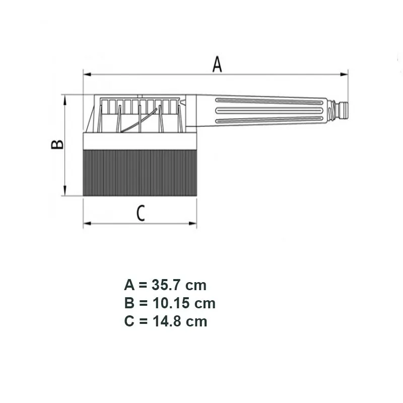 Вращающаяся круглая щетка Чистка стирка воды жесткая щетка для Karcher K2 K3 K4 K5 K6 K7 мойка автомобиля высокого давления