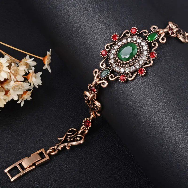 3 шт. комплект женских винтажных сережек и браслетов|earring pendant|set for womenjewelry red |