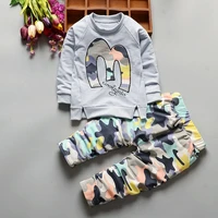 boys autumn clothes set baby cotton letter outfits children tshirt pants tracksuit kids spring long sleeve first year clothing