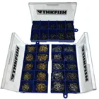 Рыболовные Крючки #3-#12, 500 шт.компл., для ловли карпа, серебристые, черные, золотистые, для речной рыбалки, набор снасти для ловли окуня из нержавеющей стали для ловли карпа