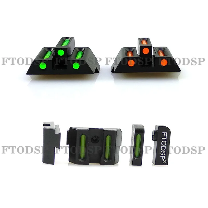 FTODSP оптоволоконные передние и задние прицелы пистолета для стандартных моделей