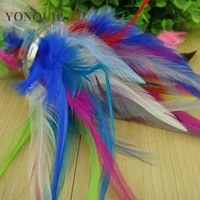 14 colors select rooster feather 6 8inches 15 20cm diy hair accessoriesfascinator material for hats cloth decoration