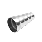 Универсальный сварной выхлопной 5-ступенчатый переходник из нержавеющей стали 201, соединитель трубы, конус