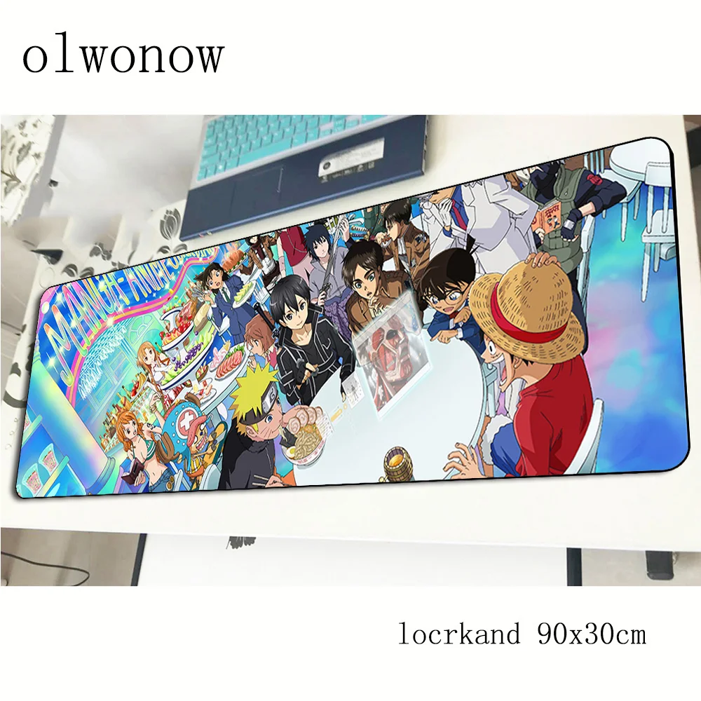 

Detective Conan mousepad 900x300x2mm locrkand gaming mouse pad big gamer mat cute game computer desk padmouse keyboard play mats