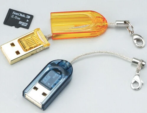 Красочные Изысканный портативный USB 2.0 Mini Micro SD TF Флэш-Памяти MicroSD Карта Sd Читатель