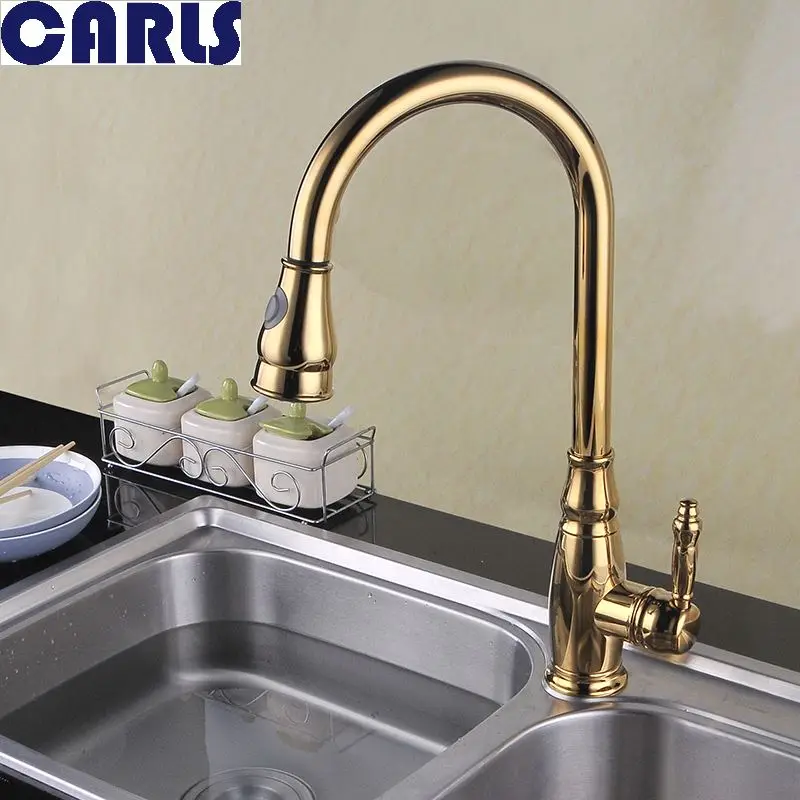 New Arrival Pull out Kitchen faucet 3 function Sink mixer Faucet Out Dual Sprayer Nozzle Hot Cold Mixer Water Taps F3015 | Обустройство