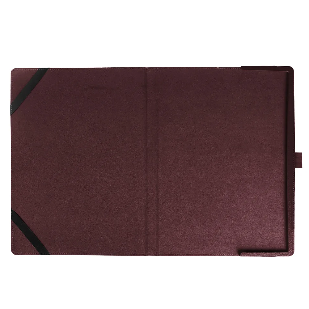 Ультратонкий чехол из зернистой искусственной кожи с подставкой и клавиатурой