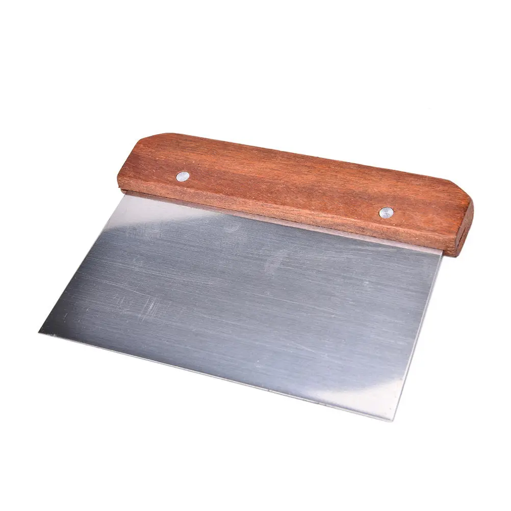 Деревянная ручка из нержавеющей стали измельчитель для выпечки макарон шпатель