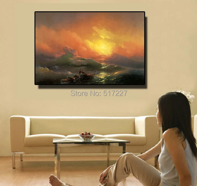

free shipping 100% handmade high quality classical landscape oil painting on canvas