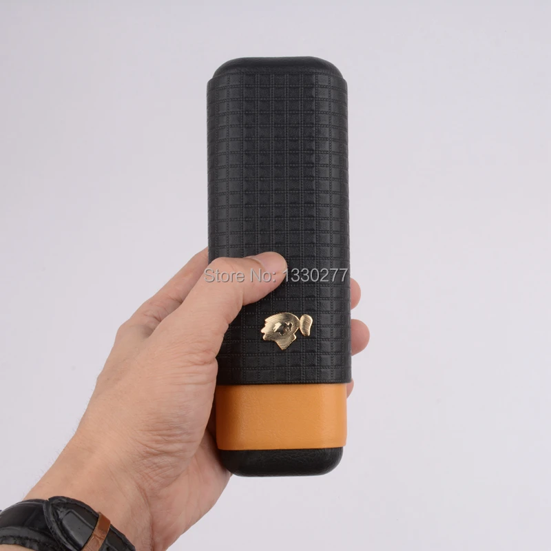 Портсигар COHIBA из кедрового дерева дорожный Портативный кожаный портсигар с