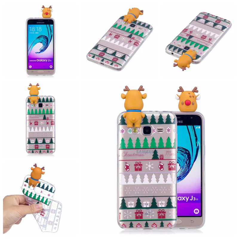 Christmas Doll Gift Phone Soft TPU Silicone Case Cover Hull Shell Coque Fundas for Samsung Galaxy J3 J5 J7 2016 J310 J510 J710 |