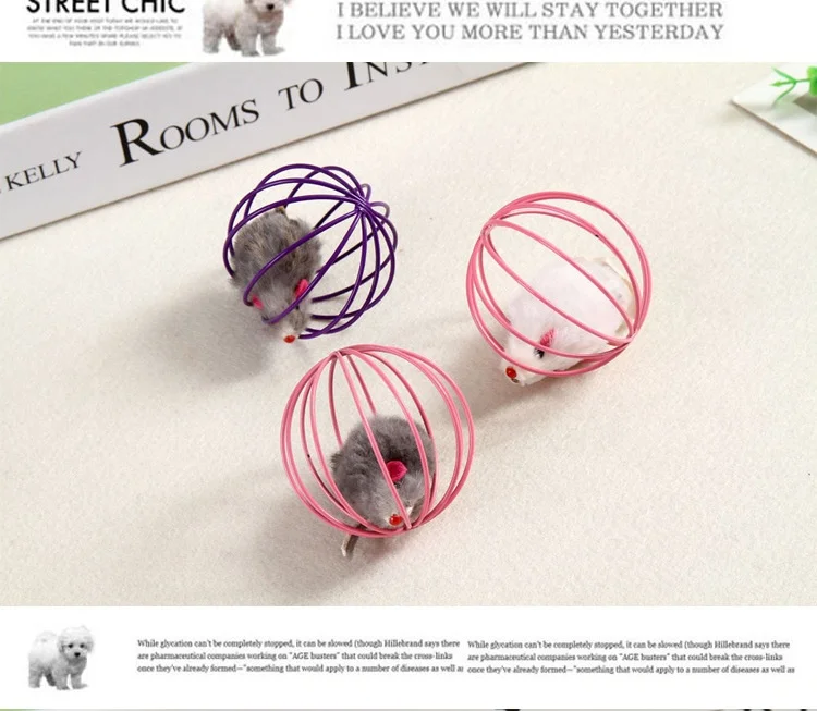 Игрушки для животных царапины мяч имитация Мышь Cat/собаки игрушки клетке Rat