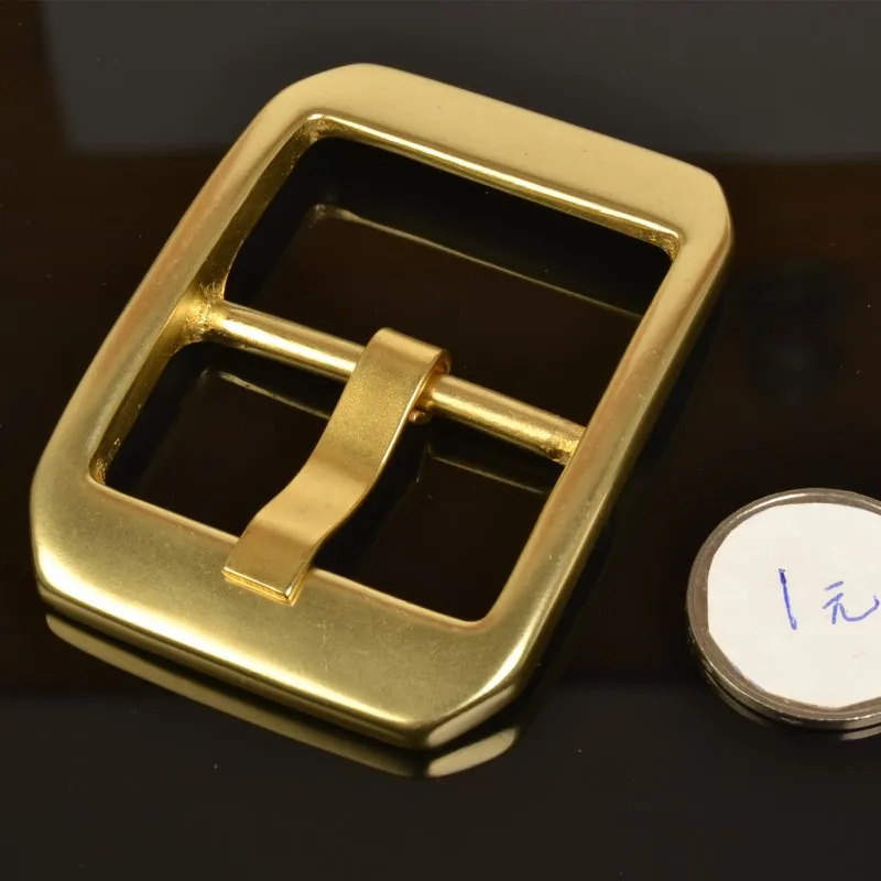 

3pcs/lot solid brass designer leather craft square design belt pin buckle metal hardware inner width 40mm