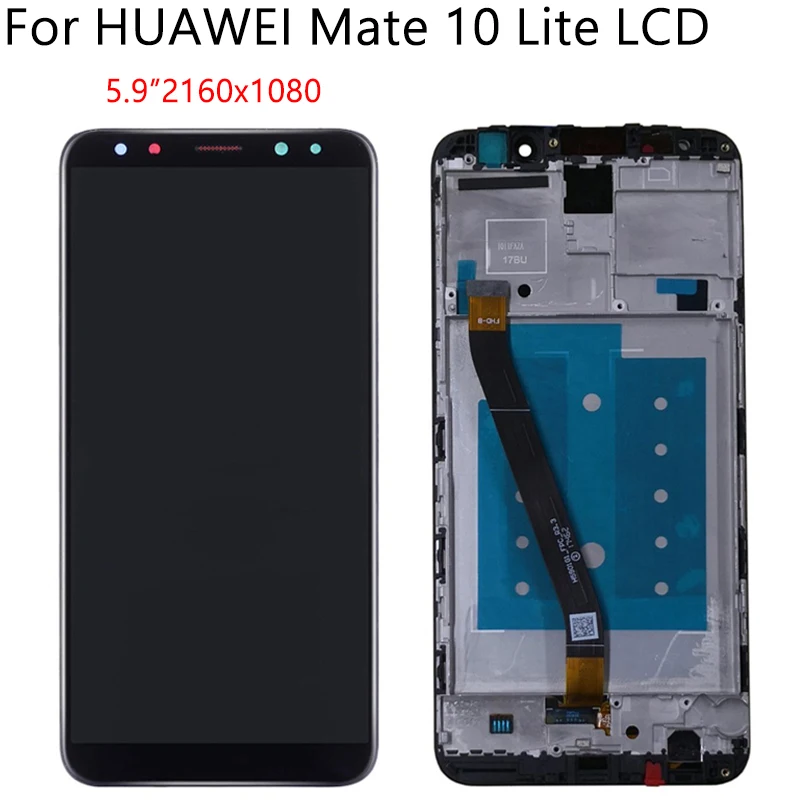 5," для HUAWEI Mate 10 Lite RNE L21 L22 L23 ЖК-дисплей с сенсорным экраном дигитайзер в сборе с рамкой для HUAWEI Nova 2i lcd