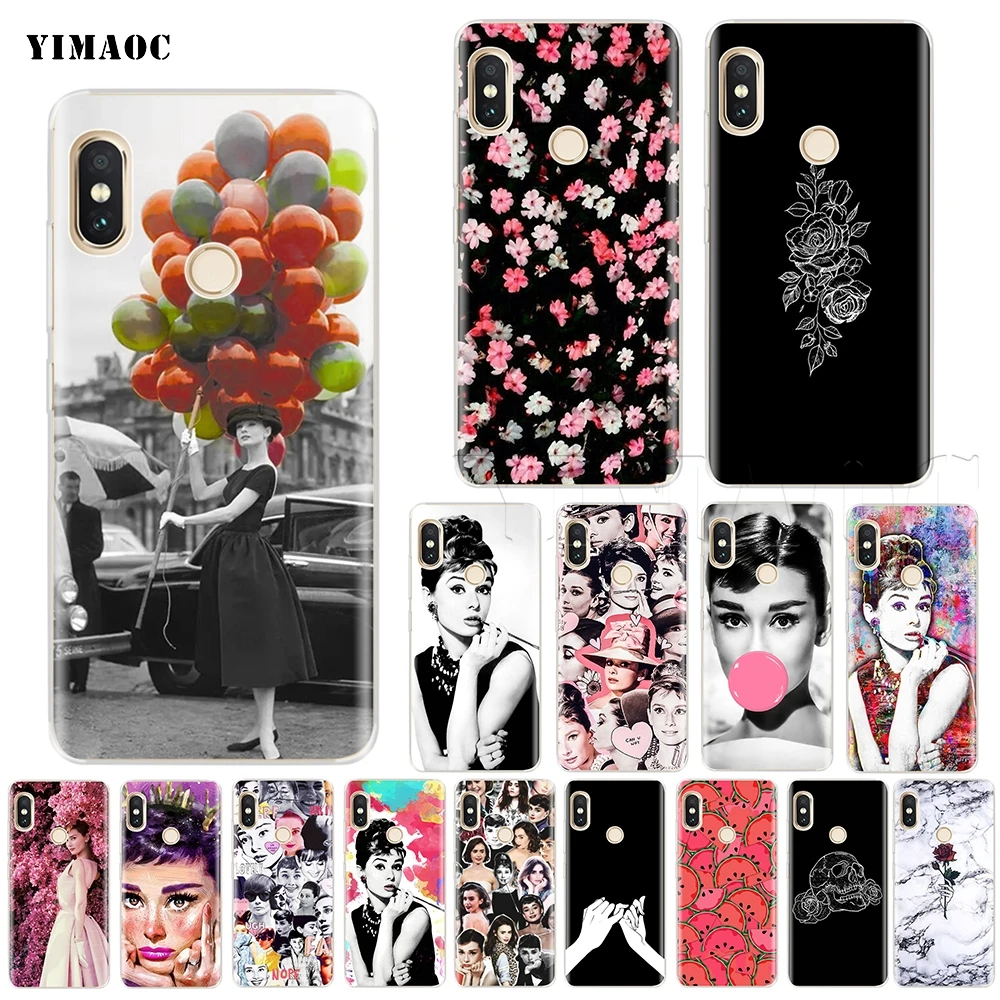 Чехол YIMAOC Одри Хепберн для Xiaomi Redmi Mi Note MAX 3 6a 7 8 9se mix 2s a1 a2 Lite mi6 mi8 se pocophone f1|Бамперы| |