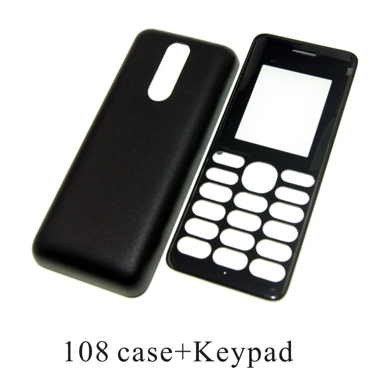 Для Nokia 208 108 220 X1-00 X1-01 Корпус Передняя Лицевая панель рамка чехол+ задняя крышка/крышка батарейного отсека+ клавиатура