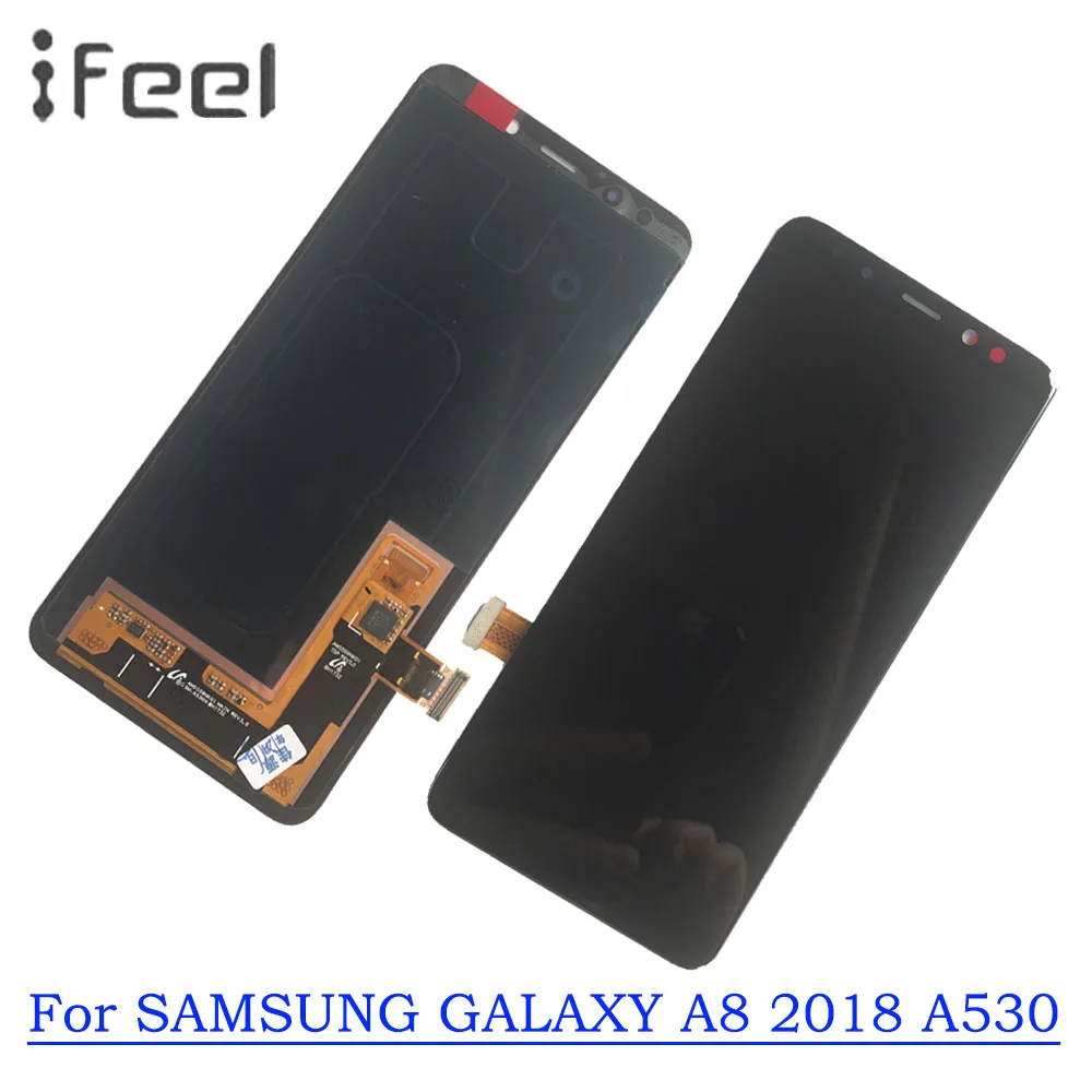 Новый lcd S для SAMSUNG Galaxy A8 Plus 2018 A730 A530 Дисплей сенсорный дигитайзер Замена|Экраны