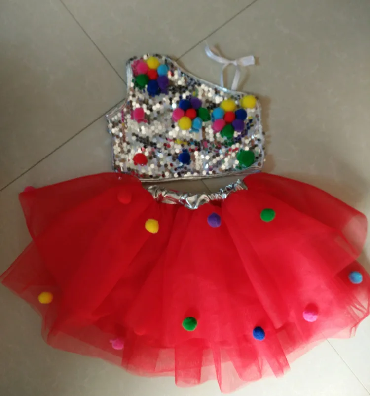 2017 новые джазовые танцевальные костюмы балетное платье пачка с блестками для