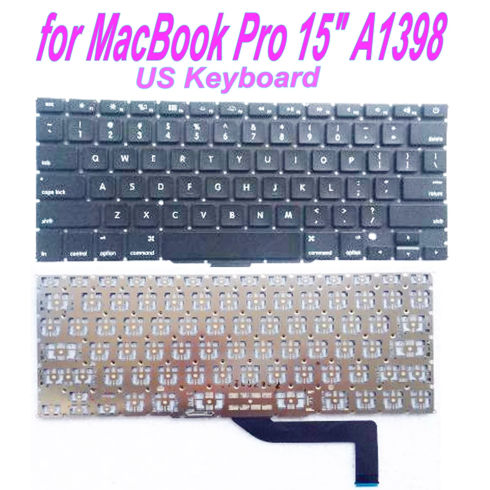 Новая клавиатура Starde A1398 US для MacBook Pro 15 дюймов 2012 2013 2014 2015|ЖК-экраны и панели