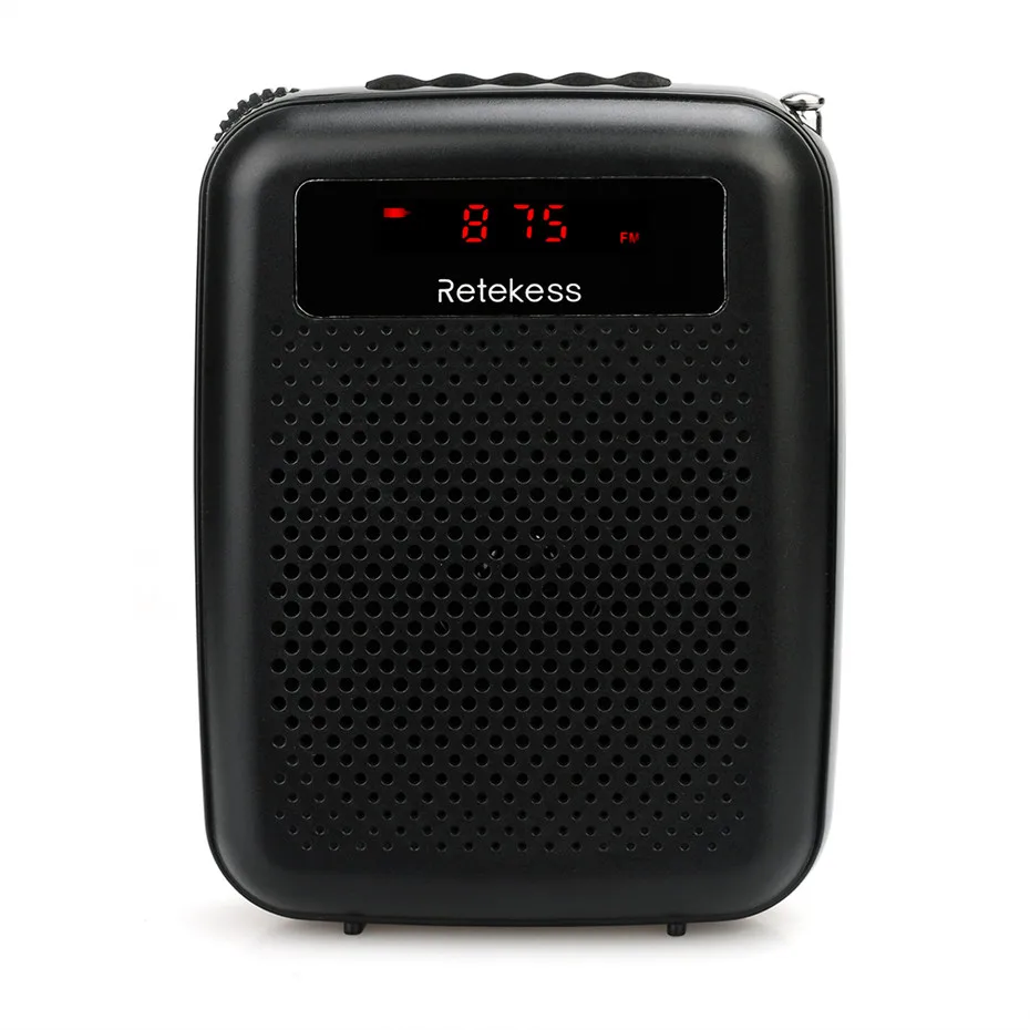 RETEKESS PR16R мегафон Портативный 12 Вт FM Запись усилитель голоса микрофон для учителя динамик с MP3-плеером fm-радио рекордер