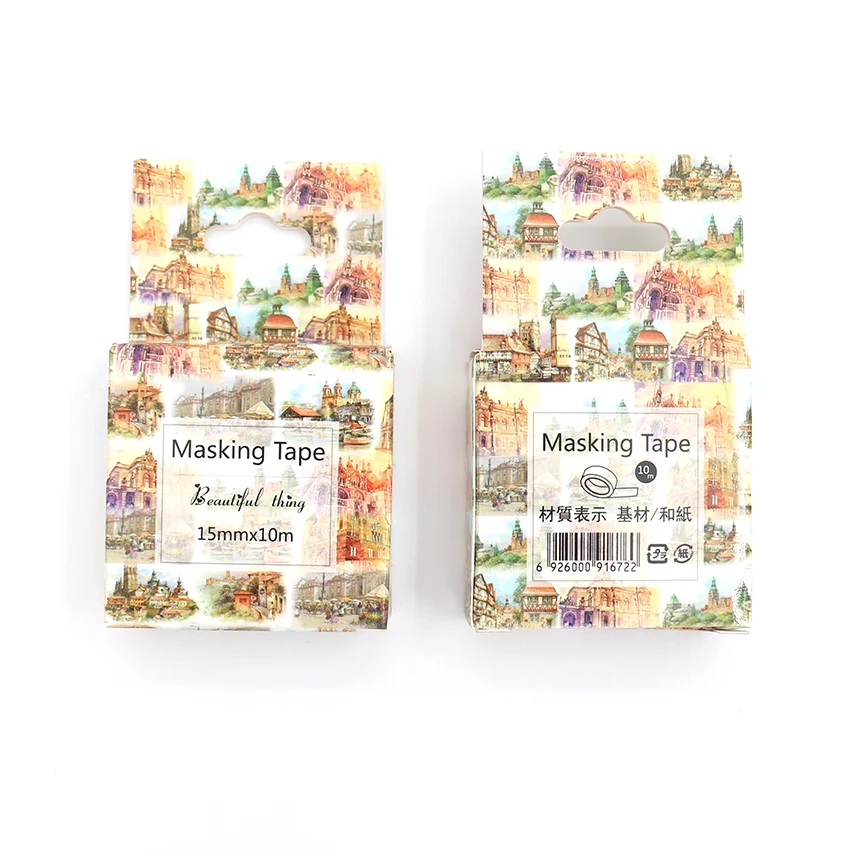 Упаковопосылка коробка 15 мм * 10 м декоративная лента в виде замка Washi отличное