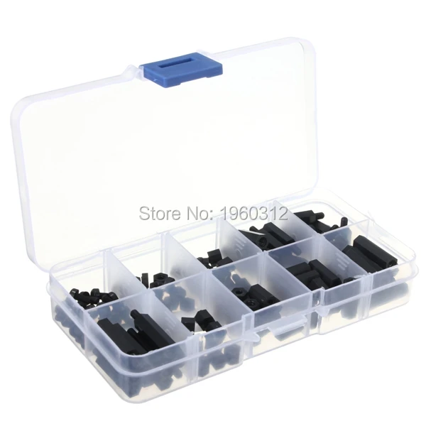 Набор нейлоновых шестигранных винтовых гаек 120 шт./компл. M3 набор пластиковых