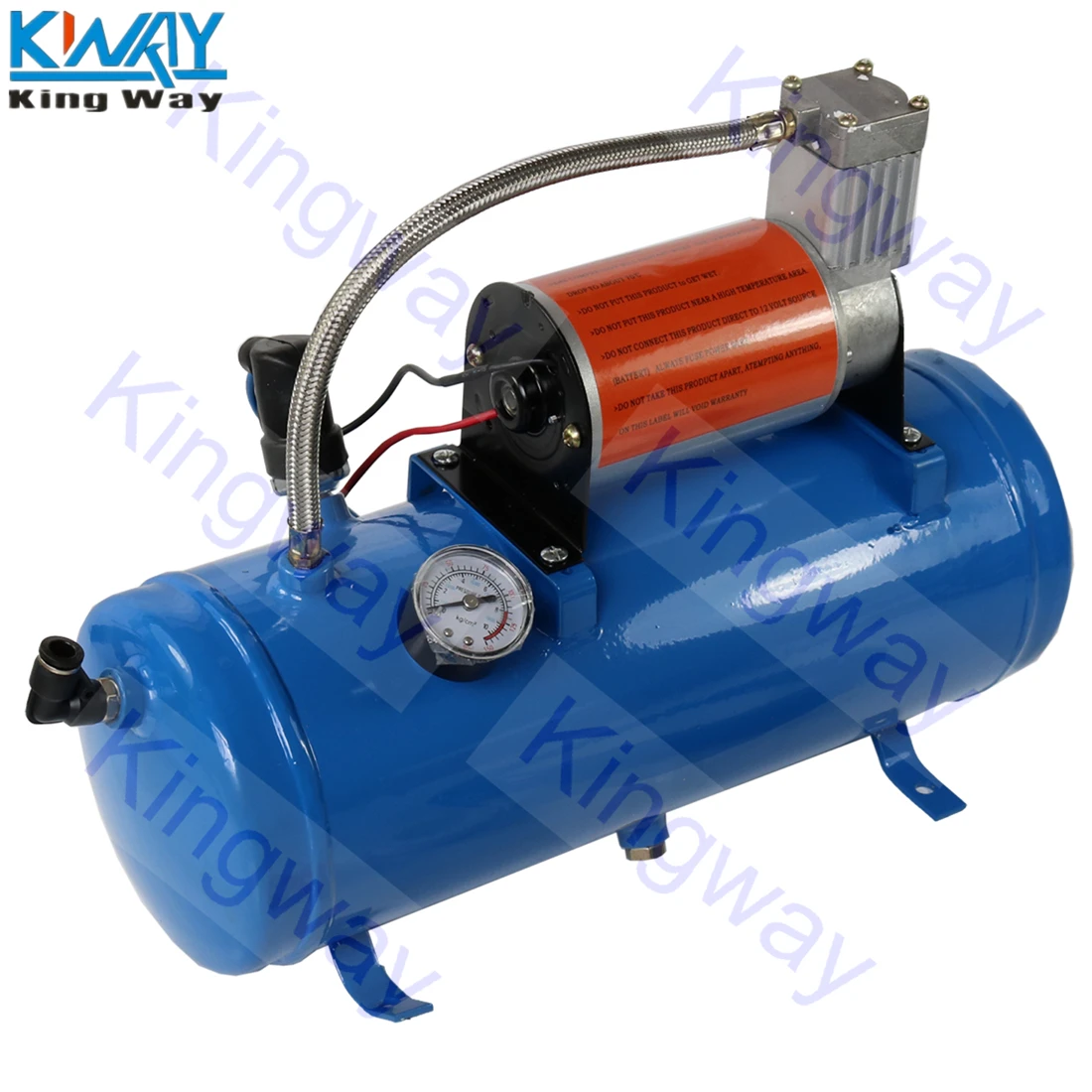 Бесплатная доставка King Way поезд рога комплект громкий двойной 4 трубы w/ 120 PSI 6L