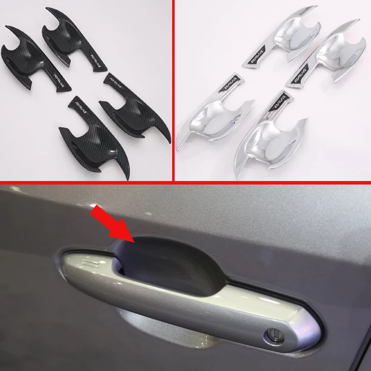 Декоративные аксессуары для TOYOTA Rav4 XA50 2019 2020 крышка дверной ручки чашки вставка