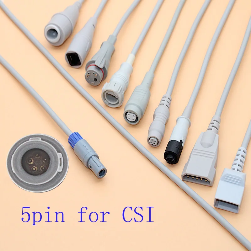 5pin CSI Argon/Medex/HP/Edward/BD/Abbott/PVB/Utah IBP кабель датчика для одноразового давления. |