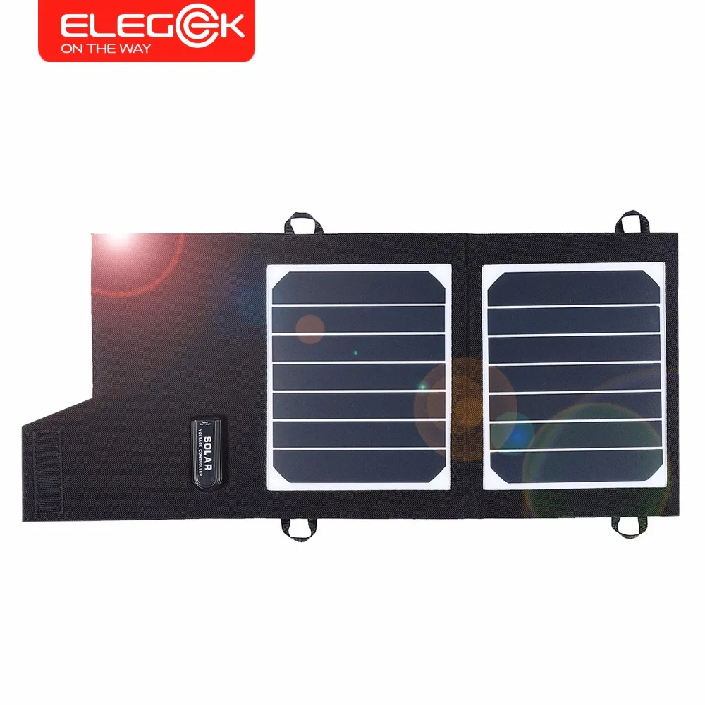 ELEGEEK 7 Вт Портативный Панели солнечные Складная зарядка на солнечной энергии