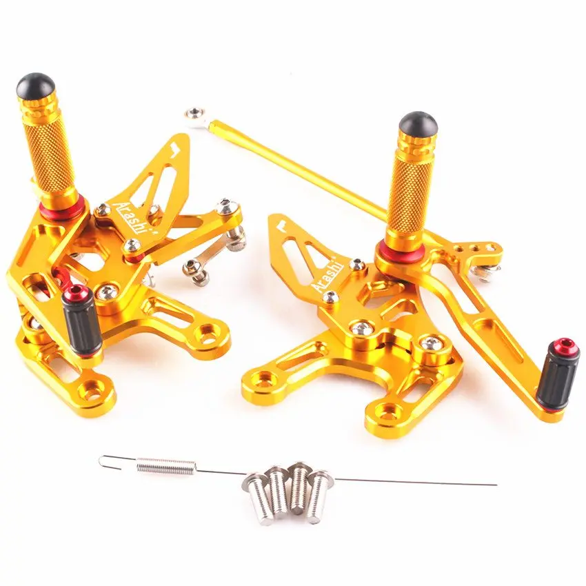 

Adjustable Rearset Foot Pegs For Kawasaki Ninja ZX10R 2008 2009 2010 Motorcycle Brake Lever Pedal Footrest