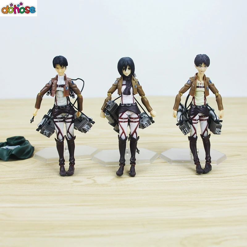 Аниме атака на Титанов Levi Ackerman Figma 213 сильнейший солдат из ПВХ экшн фигурка