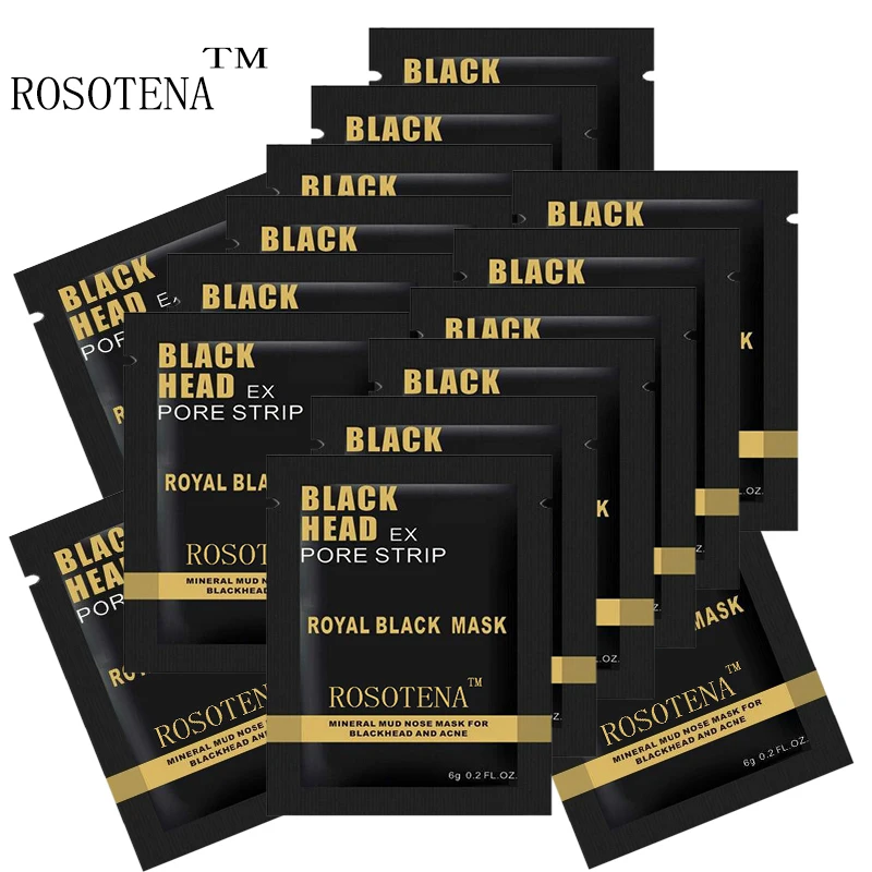 10 шт. минеральные полоски для удаления чёрных точек на лице 6 г |