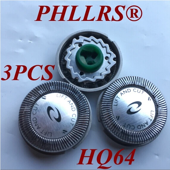 3 шт. сменные головки HQ64 для электробритвы philips HQ54 HQ6070 HQ6073 HQ7310 PT710 HQ7325 HQ7340 PT715 PT725
