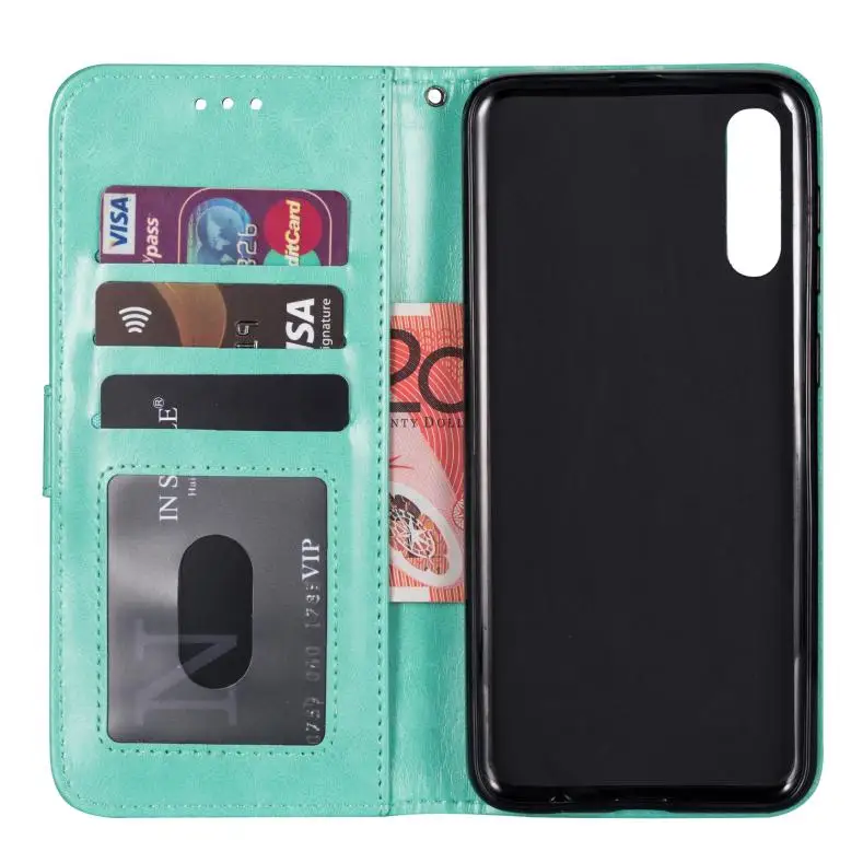 Для samsung Galaxy A10 A20 A20e A30 A40 A50 A70 Чехол Премиум Натуральная кожа на молнии кошелек слот для карт ремешок флип чехол сумка