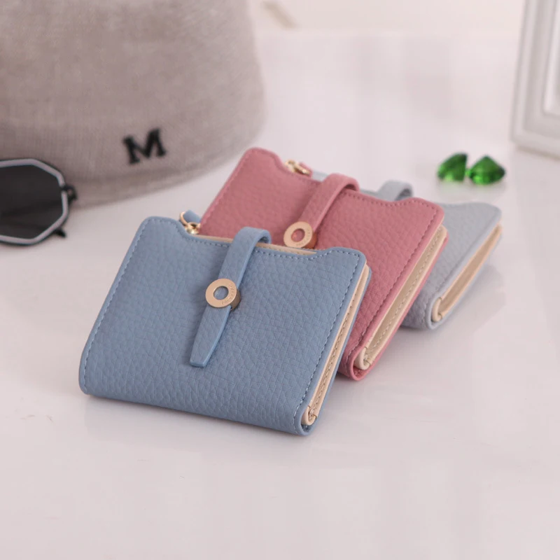 Симпатичный кожаный маленький женский кошелек Prettyzys модный для девочек с