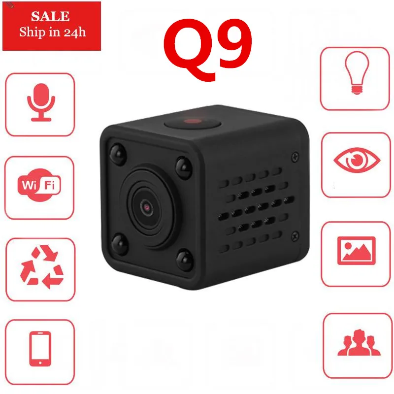 Q9 Мини HD 720P камера карманная WiFi беспроводная видеокамера портативные цифровые