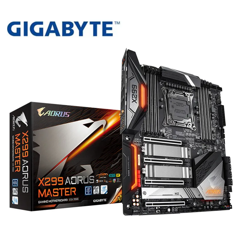 Оригинальная новая материнская плата для Gigabyte GA-X299 AORUS MASTER с возможностью разгона игр, материнская плата для компьютера LGA 2066