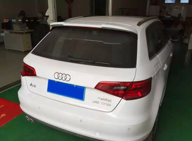 Для Audi A3 Хэтчбек спойлер ABS Материал заднее крыло автомобиля задний для 2012