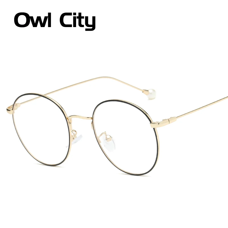 Женские прозрачные очки с жемчугом в круглой оправе|round frame glasses|transparent eyewearframe glasses