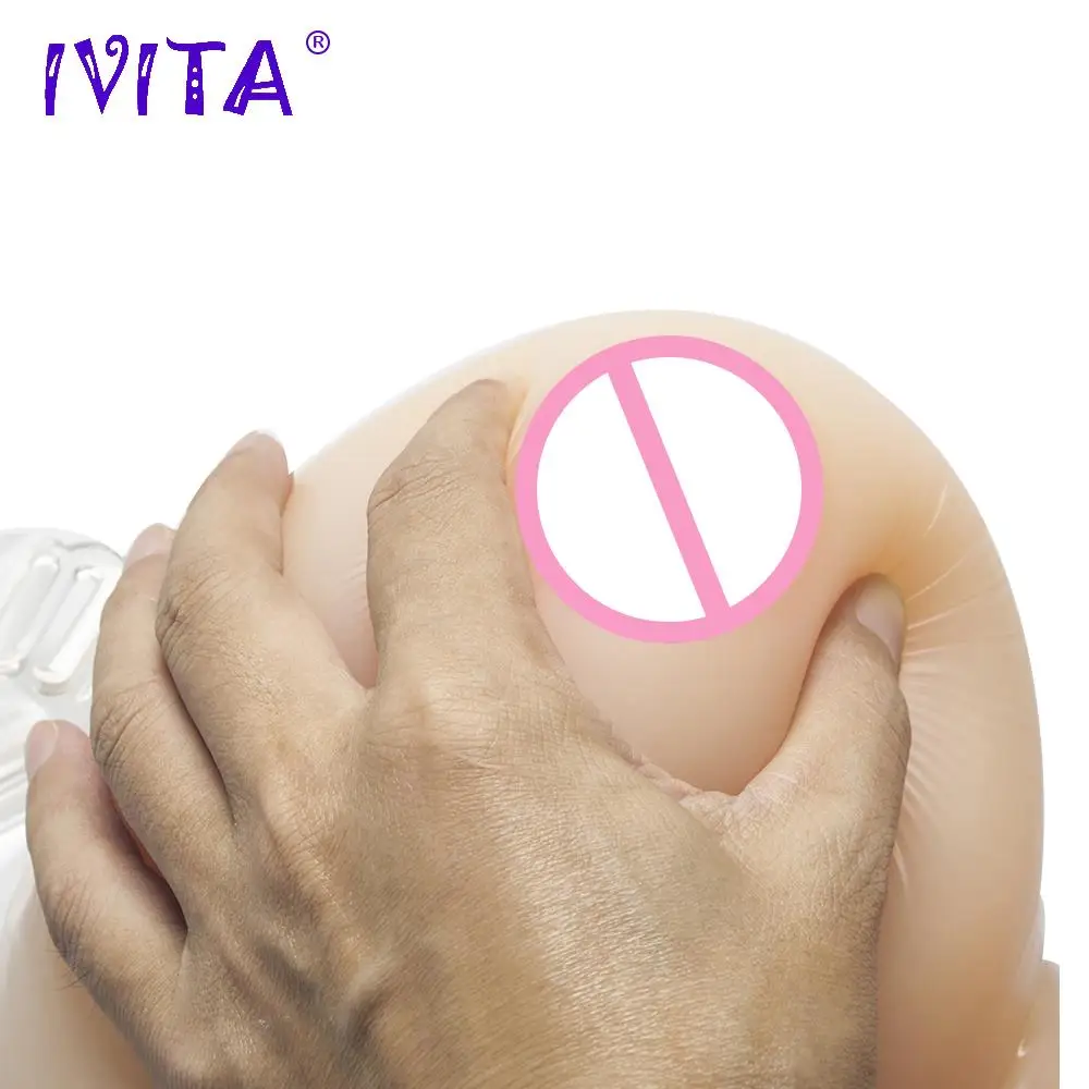 IVITA 2400 г Горячие искусственные силиконовые формы груди с плечевыми лямками