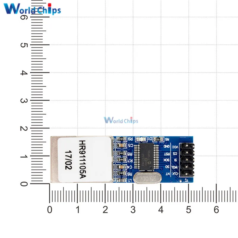 Сетевой модуль Mini ENC28J60 Ethernet LAN 3 В 25 МГц кристальная плата для Arduino 51 AVR SPI интерфейс