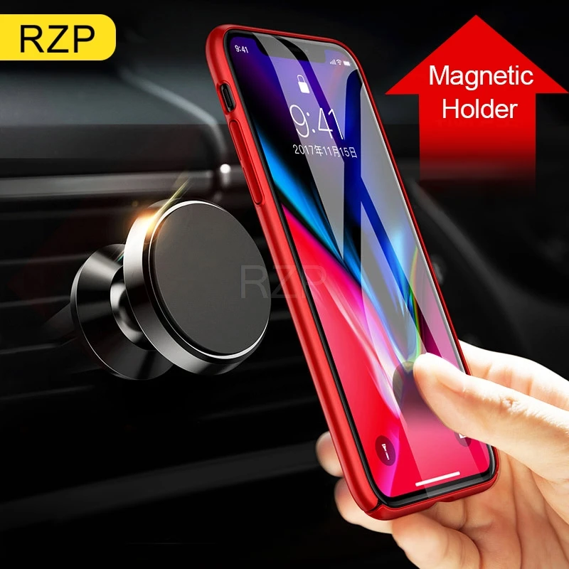 RZP универсальная Магнитная автомобильная подставка для телефона кронштейн iPhone