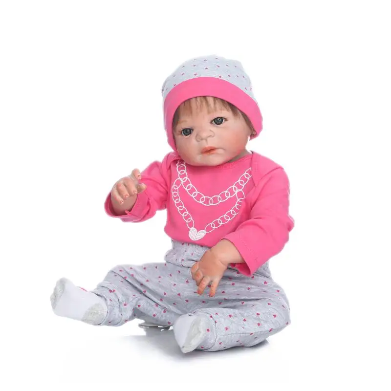 Ручная работа Bebe Кукла Новорожденный 57 см boneca девочка жива Реалистичная мягкая