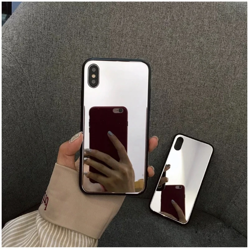 Зеркальный силиконовый чехол для HUAWEI P20 P30 Lite Коврики 20 Pro HONOR 20 10i 9 10 Lite 7A 8A 7C 8C 8X8 S фотоаппаратов моментальной печати 7S Покрытие Мягкий ТПУ чехол с мультипликационным рисунком